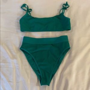 Frankies Bikinis Green Bikini Set